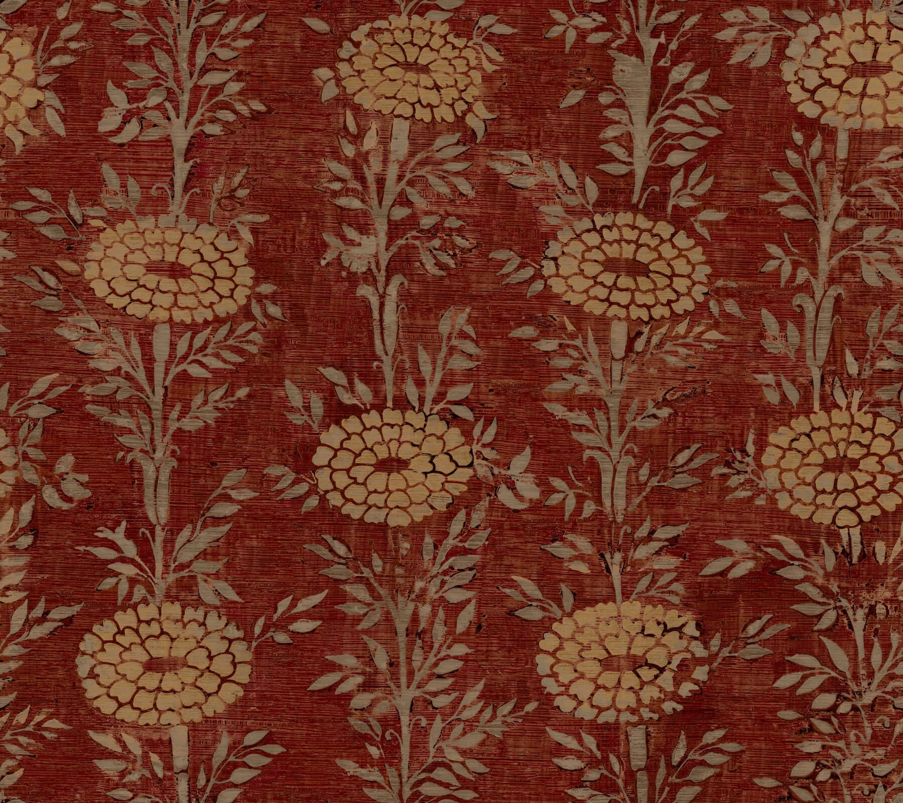French Marigold Wallpaper Red Gold wallpaper by York Wallcoverings