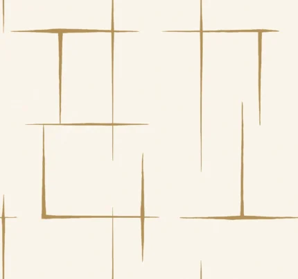 Malia Wallpaper Gold White wallpaper by York Wallcoverings