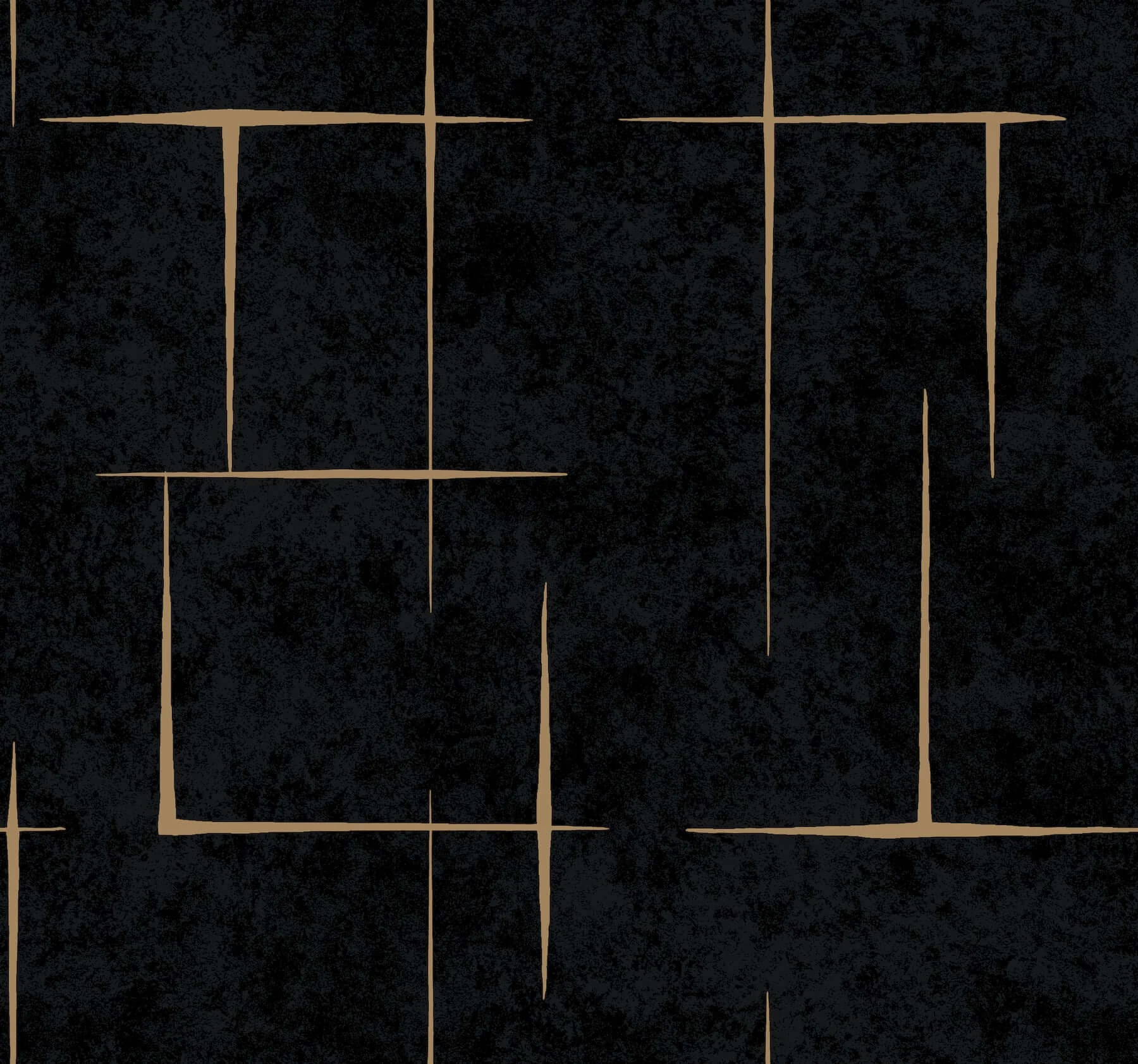 Malia Wallpaper Gold Black wallpaper by York Wallcoverings