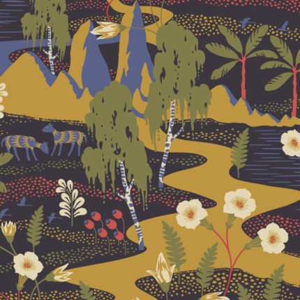 FLYTTFRÖ MULTI Wallpaper by Schumacher