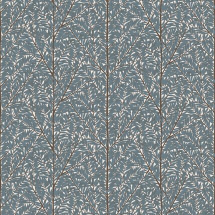 KORGPIL MURAL BLUE by Schumacher BORÅSTAPETER Wallpaper SCH-1957