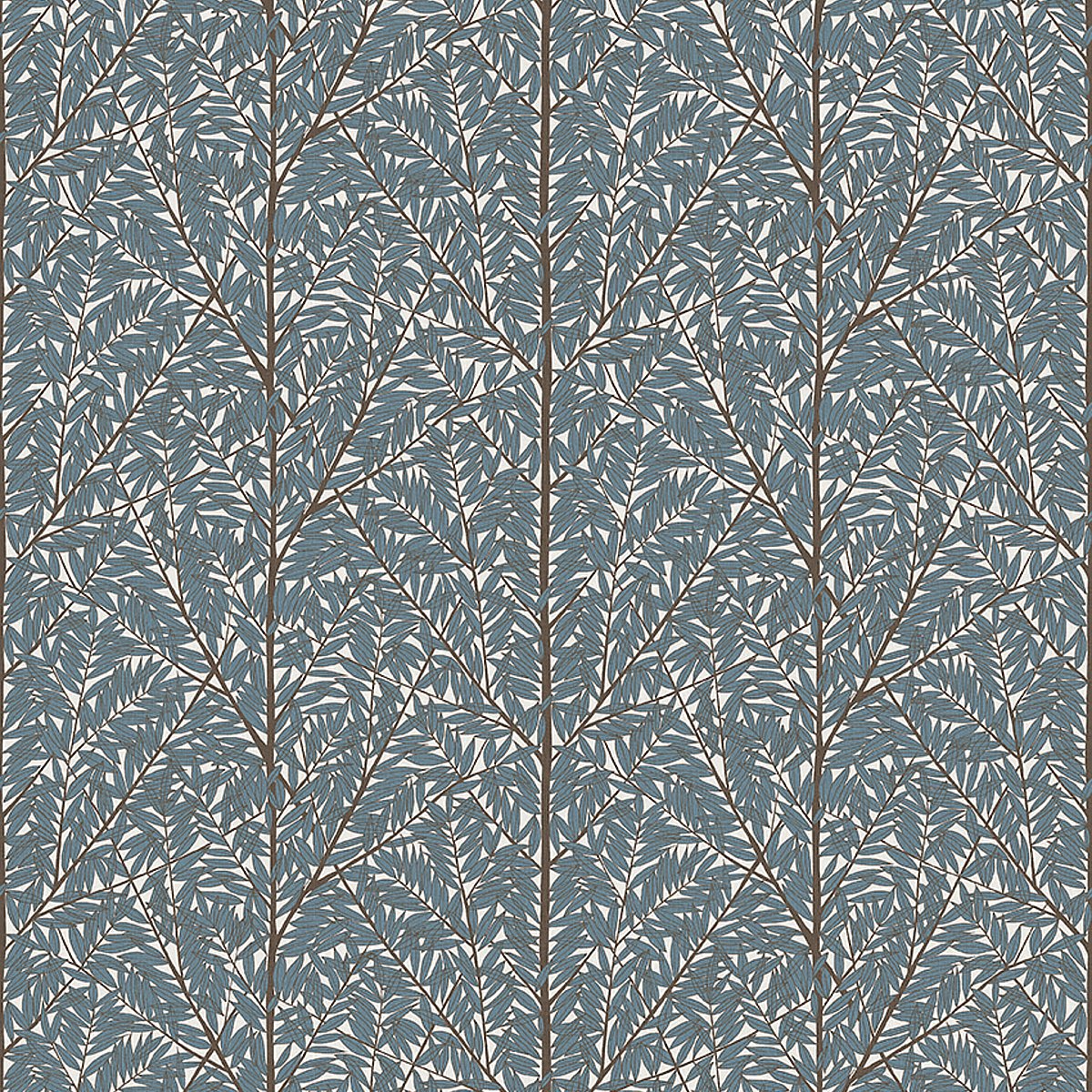 1957.jpg KORGPIL MURAL BLUE by Schumacher BORÅSTAPETER Wallpaper SCH-1957