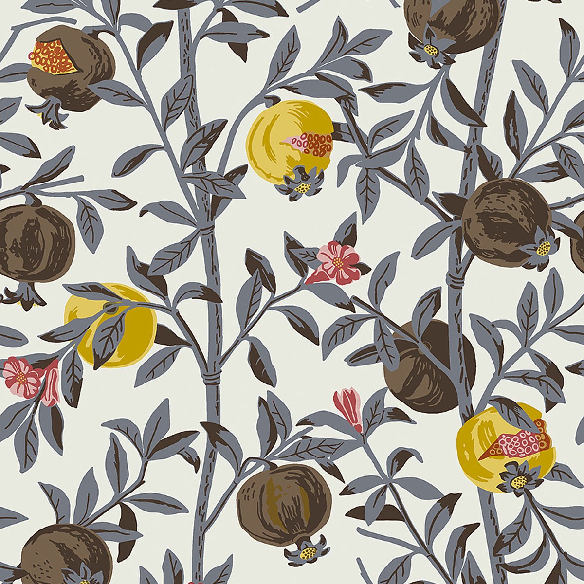 1959.jpg GRANATAPPLE SLATE AND OCHRE Wallpaper by Schumacher BORÅSTAPETER Wallpaper SCH-1959