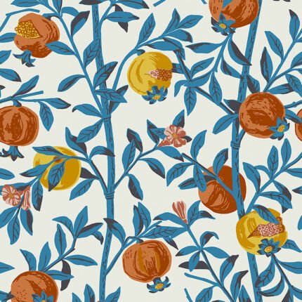 GRANATAPPLE PERSIMMON Wallpaper by Schumacher BORÅSTAPETER Wallpaper SCH-1960