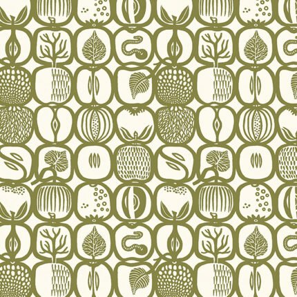 FRUKTLÅDA OLIVE Wallpaper by Schumacher BORÅSTAPETER Wallpaper SCH-1971