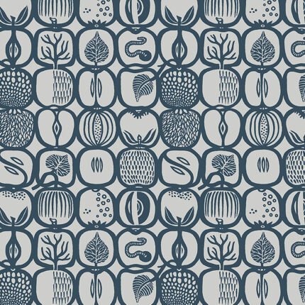 FRUKTLÅDA SLATE Wallpaper by Schumacher BORÅSTAPETER Wallpaper SCH-1973