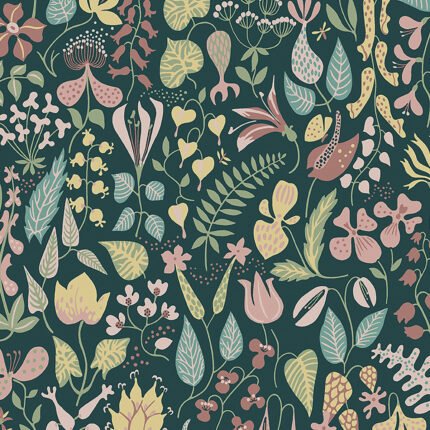 HERBARIUM SPRUCE Wallpaper by Schumacher BORÅSTAPETER Wallpaper SCH-1976