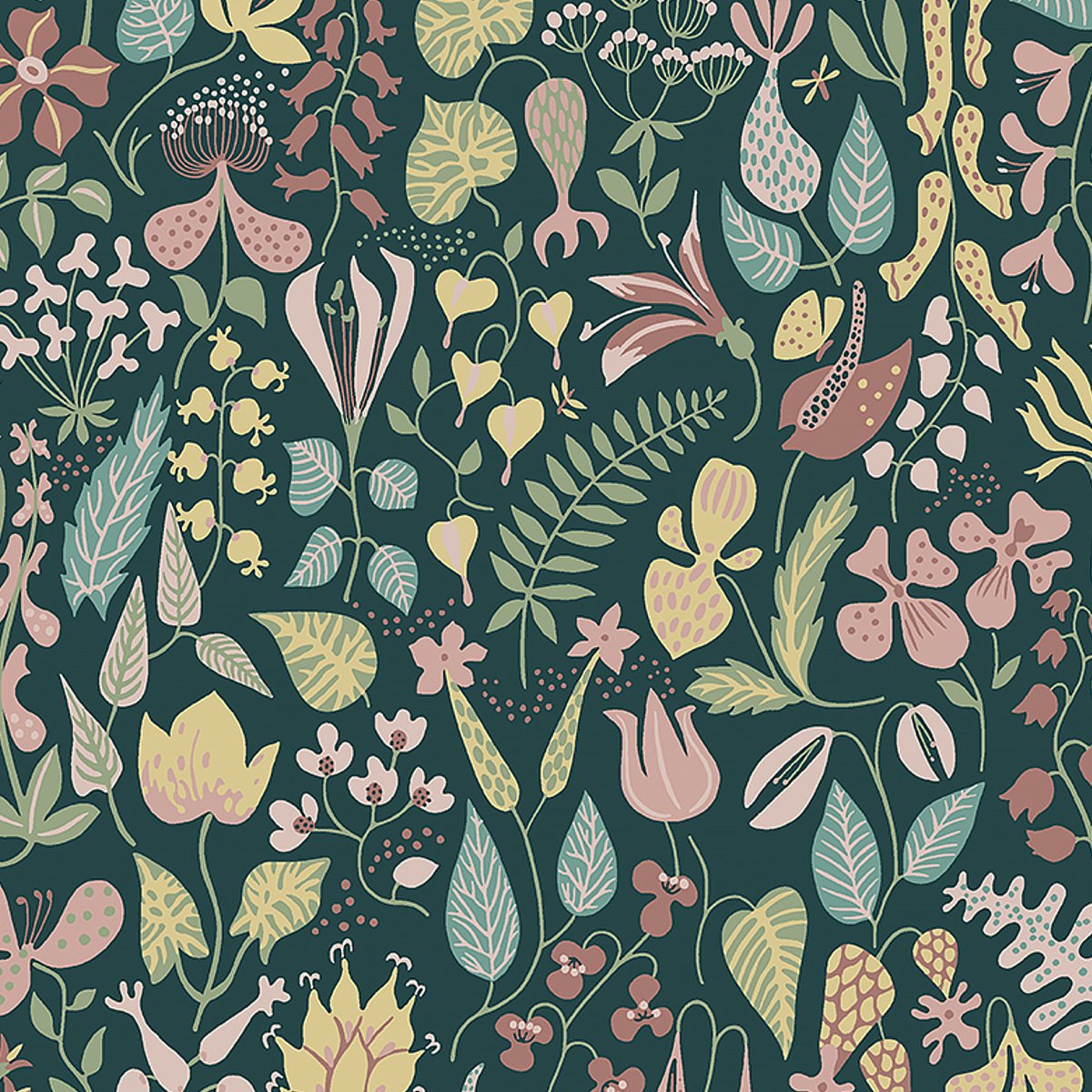1976.jpg HERBARIUM SPRUCE Wallpaper by Schumacher BORÅSTAPETER Wallpaper SCH-1976