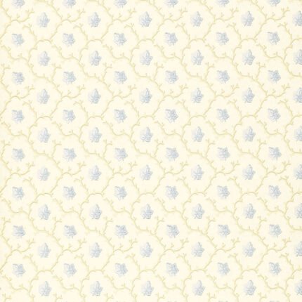 CORAL LEAF BLUE Wallpaper by Schumacher SIMPLY CHARMING Wallpaper SCH-203683