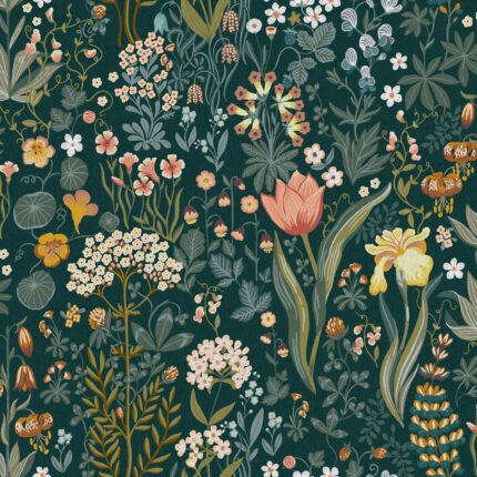 BLOMSTERHAV SPRUCE Wallpaper by Schumacher BORÅSTAPETER Wallpaper SCH-2055