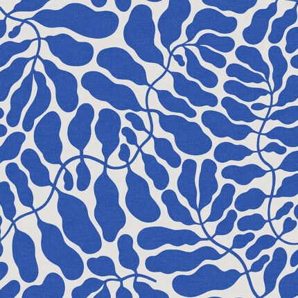 MY SECRET GARDEN GRAND MURAL COBALT by Schumacher