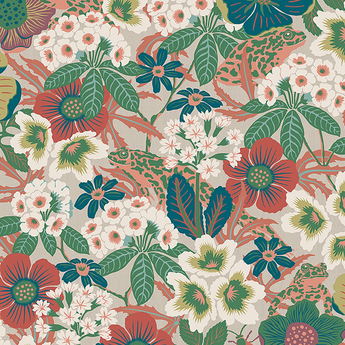 2086.jpg KVACKSTEPP MULTI Wallpaper by Schumacher BORÅSTAPETER Wallpaper SCH-2086