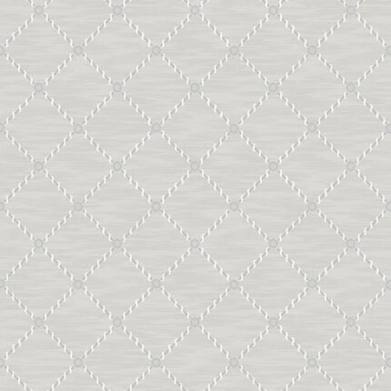 GOLDEN TRELLIS GREY AND SILVER Wallpaper by Schumacher BORÅSTAPETER Wallpaper SCH-2266