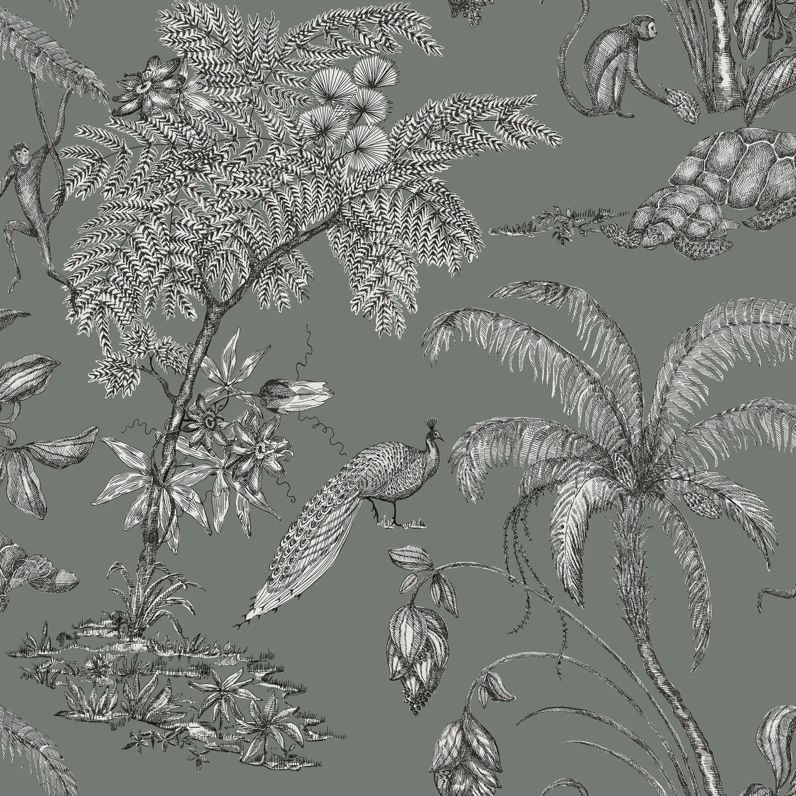 Moa Juniper Botanical Wallpaper by Sandberg