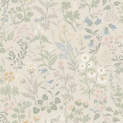 FLORA SAND Wallpaper by Schumacher BORÅSTAPETER Wallpaper SCH-4179