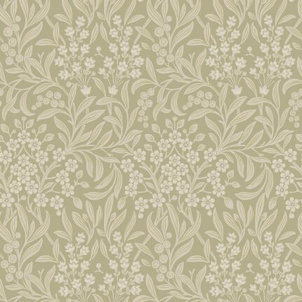 KRYDDHYLLAN SAGE Wallpaper by Schumacher