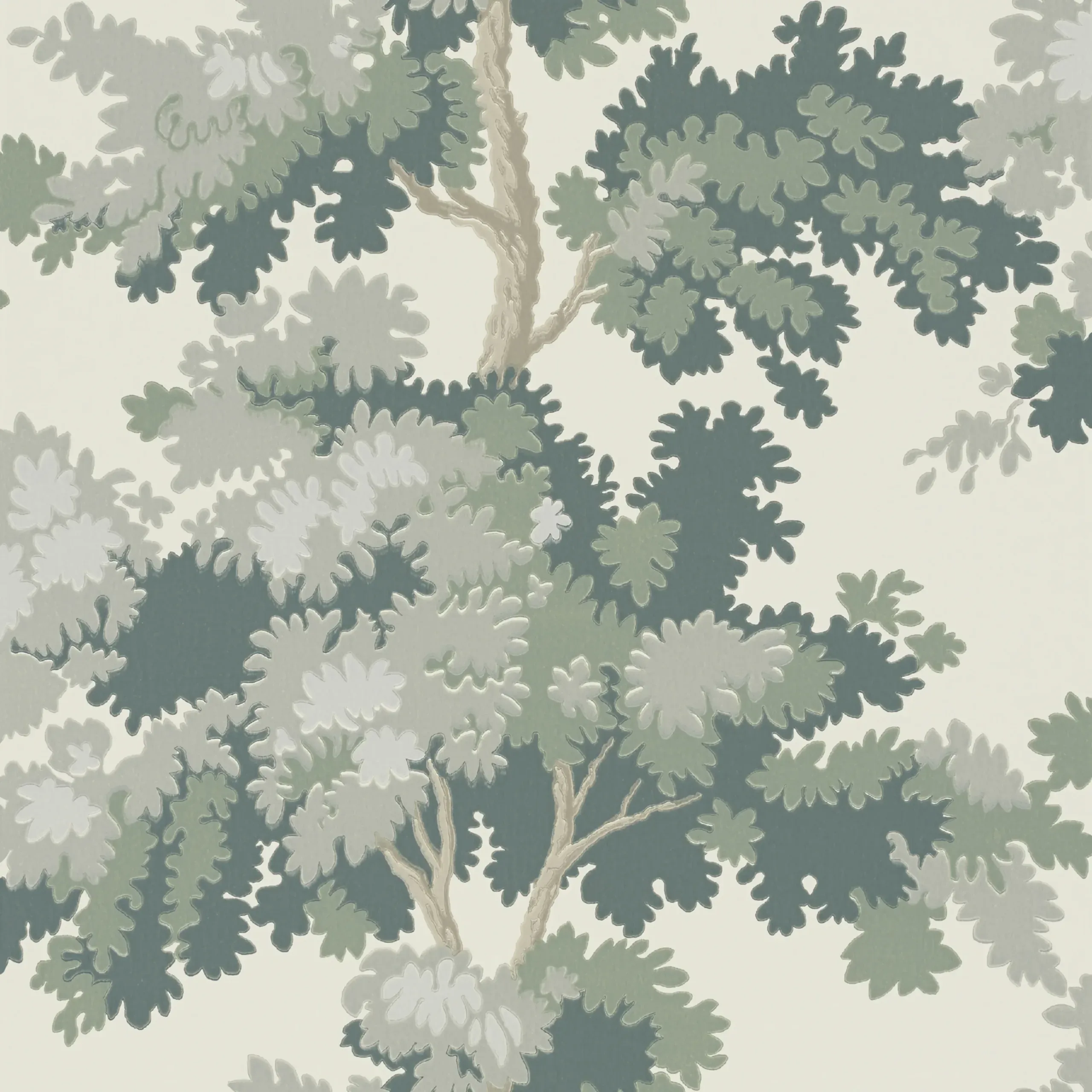 Raphael Green Botanical Wallpaper by Sandberg
