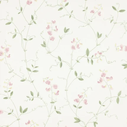 Sanna Light Pink Floral Wallpaper by Sandberg