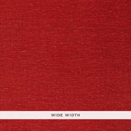 BURLAP WEAVE RED Wallpaper by Schumacher