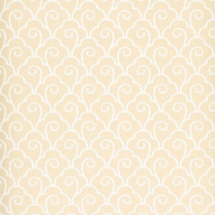 SCALLOP FILIGREE CREAM Wallpaper by Schumacher