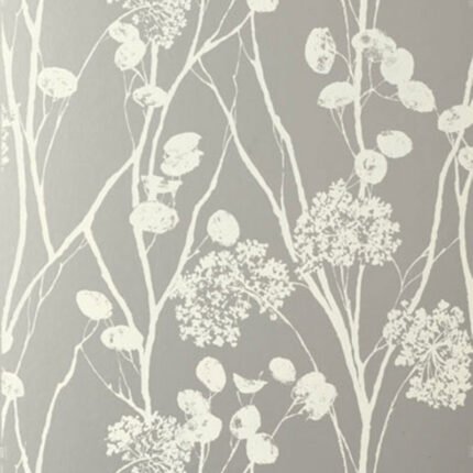 MOONPENNIES SILVER Wallpaper by Schumacher