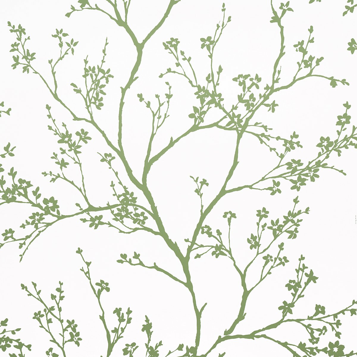 5003345.jpg TWIGGY GREEN Wallpaper by Schumacher - Image 1