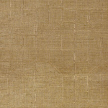 LINYI EMBROIDERED FRET SISAL LINEN Wallcovering by Schumacher
