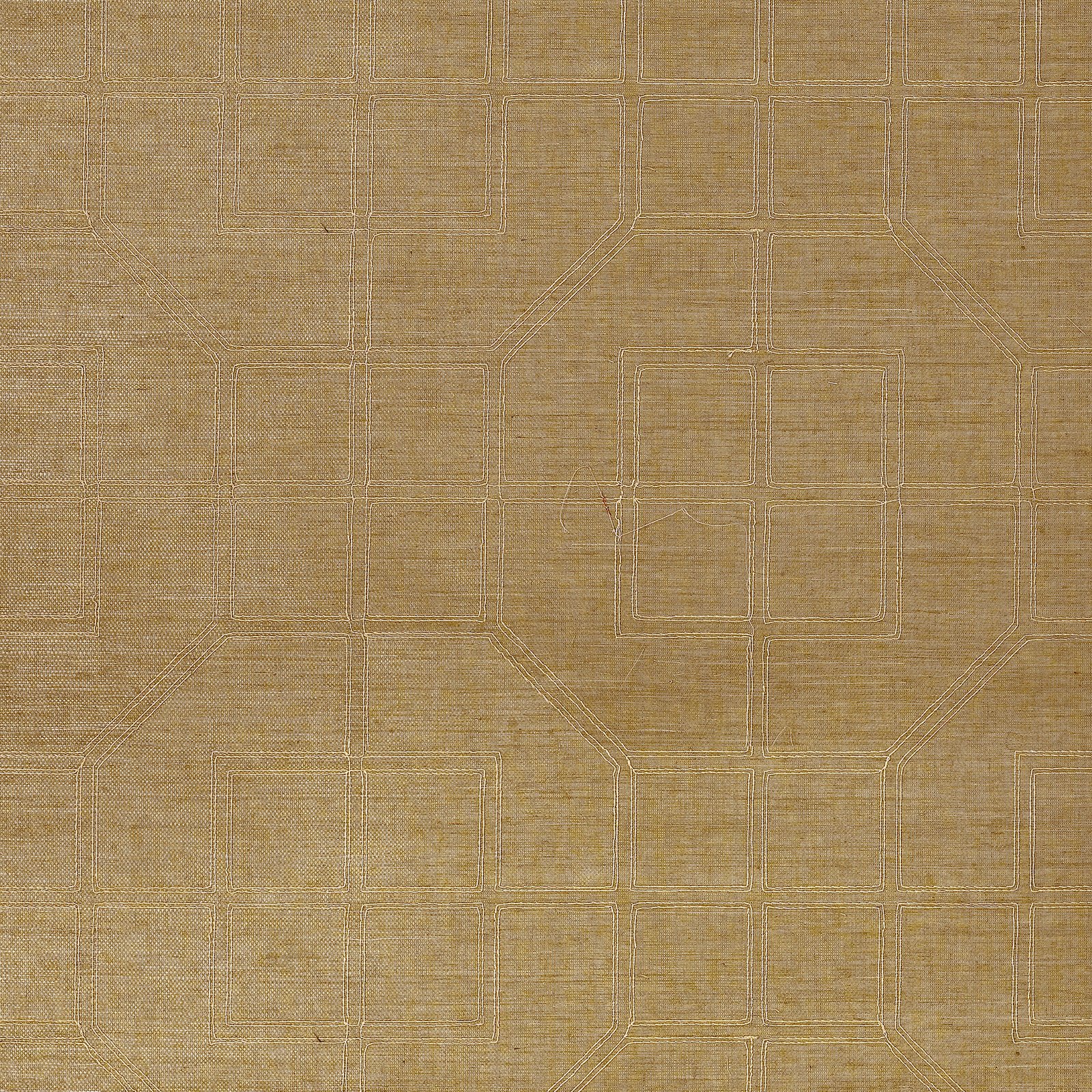5003553.jpg LINYI EMBROIDERED FRET SISAL LINEN Wallcovering by Schumacher - Image 1