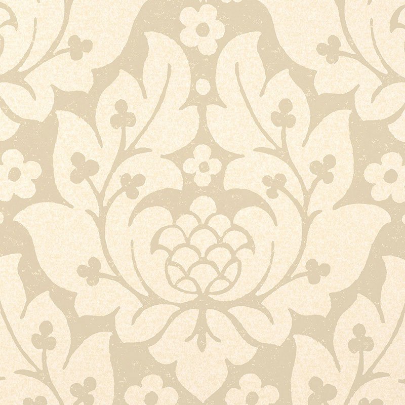 5003670.jpg FIORE DAMASK LINEN Wallpaper by Schumacher - Image 1