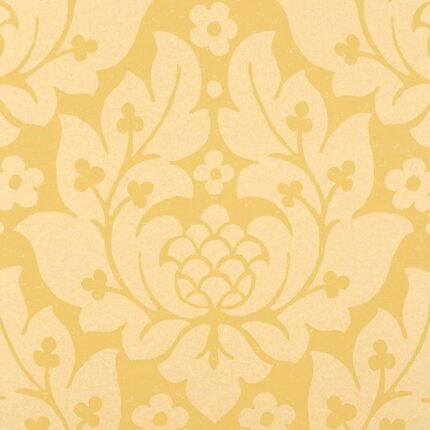 FIORE DAMASK BUTTERCUP Wallpaper by Schumacher