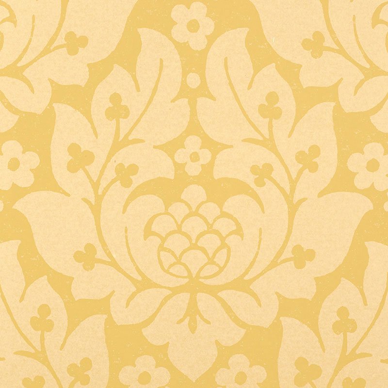 5003671.jpg FIORE DAMASK BUTTERCUP Wallpaper by Schumacher - Image 1