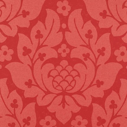 FIORE DAMASK BERRY Wallpaper by Schumacher