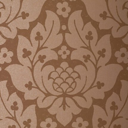 FIORE DAMASK MOCHA Wallpaper by Schumacher