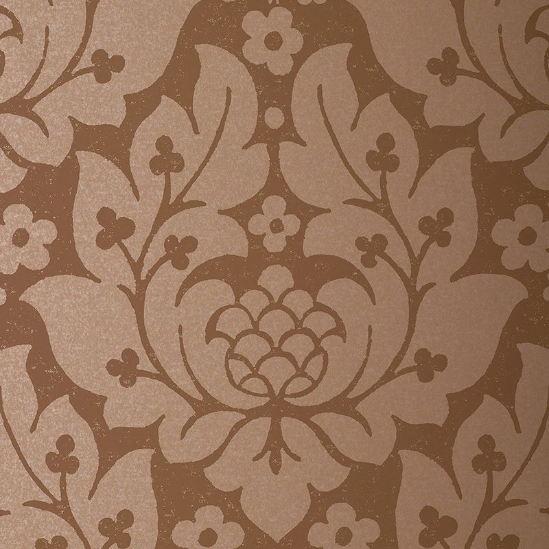 5003673.jpg FIORE DAMASK MOCHA Wallpaper by Schumacher - Image 1