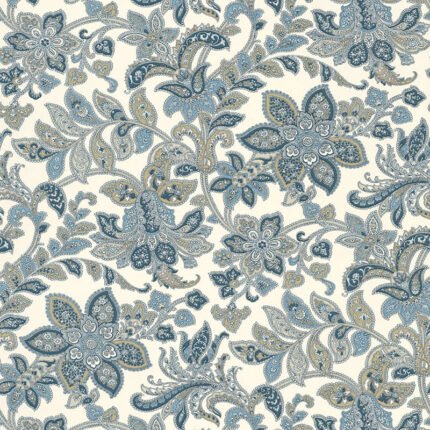 Corsini Paisley PORCELAIN Wallpaper by Schumacher Perennial Favorites Wallpaper SCH-5004072