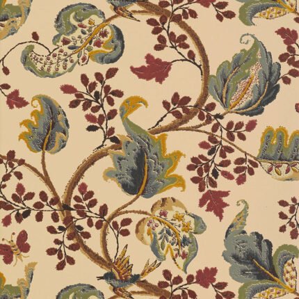 FOX HOLLOW DOCUMENT NATURAL Wallpaper by Schumacher