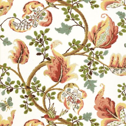 FOX HOLLOW IVORY Wallpaper by Schumacher Perennial Favorites Wallpaper SCH-5004104