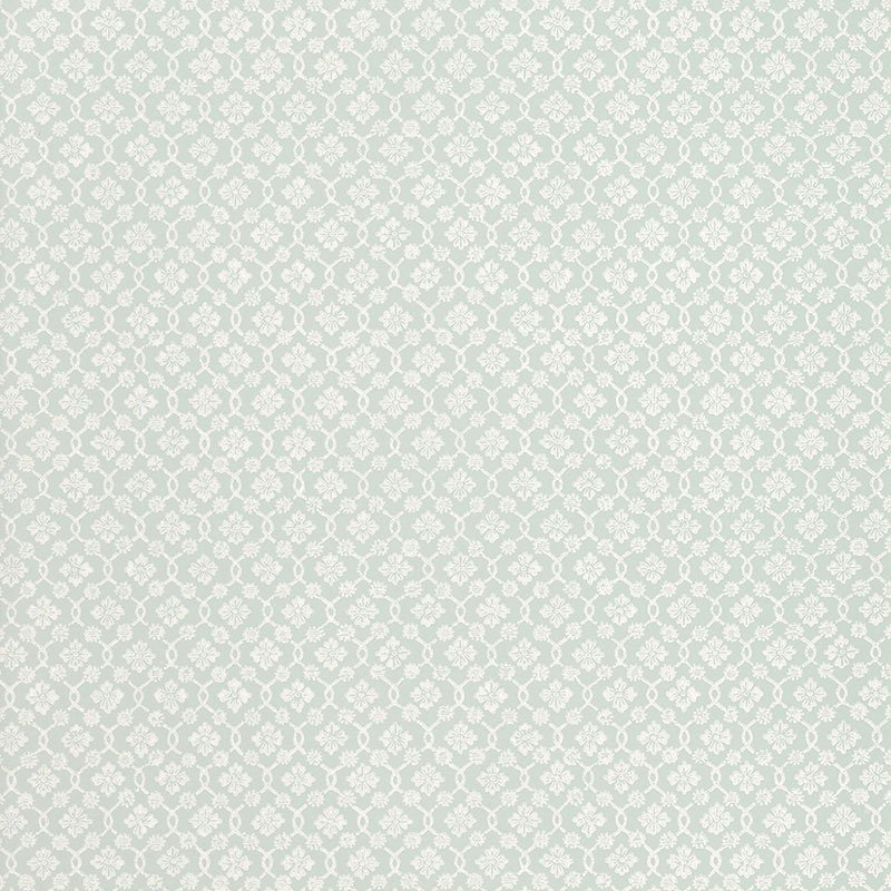 5004142.jpg HARBURY TRELLIS AQUA Wallpaper by Schumacher SIMPLY CHARMING Wallpaper SCH-5004142