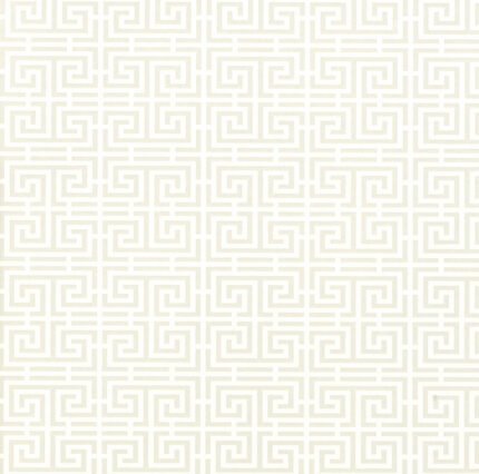 CHINOIS FRET ALABASTER Wallpaper by Schumacher Essential Wallpaper SCH-5004160