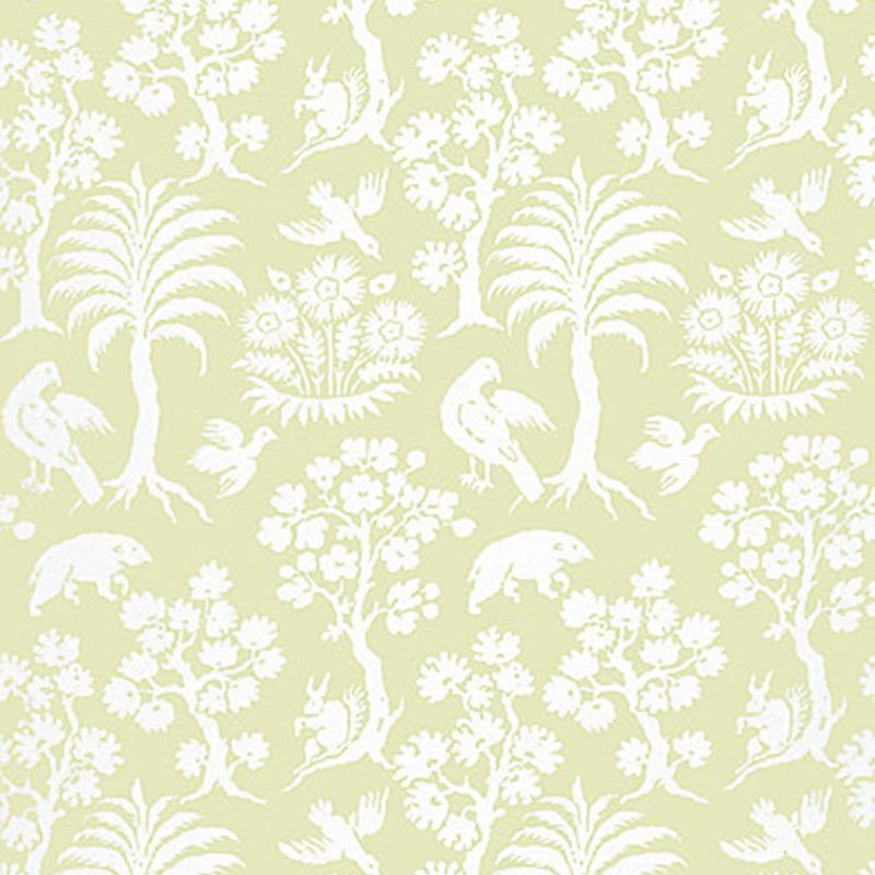 5004352.jpg PALM DAMASK WILLOW Wallpaper by Schumacher - Image 1
