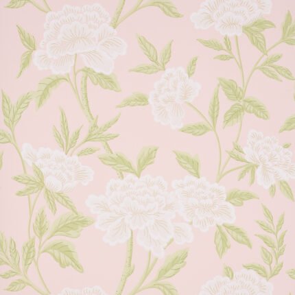 WHITNEY FLORAL BLUSH Wallpaper by Schumacher