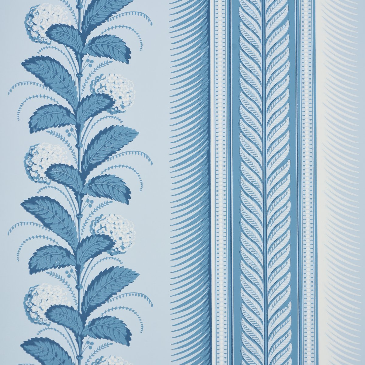 5004454.jpg HYDRANGEA DRAPE DELFT Wallpaper by Schumacher - Image 1