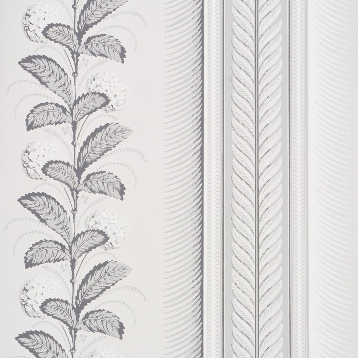 5004455.jpg HYDRANGEA DRAPE GRISAILLE Wallpaper by Schumacher - Image 1
