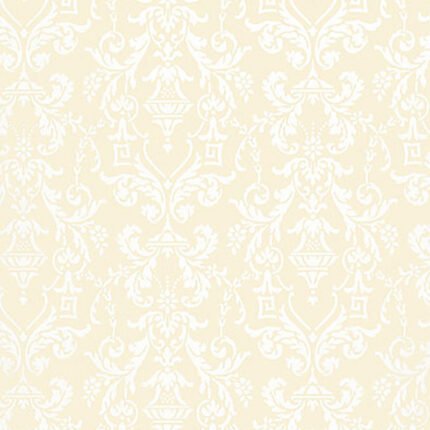 LIDO DAMASK BEIGE Wallpaper by Schumacher