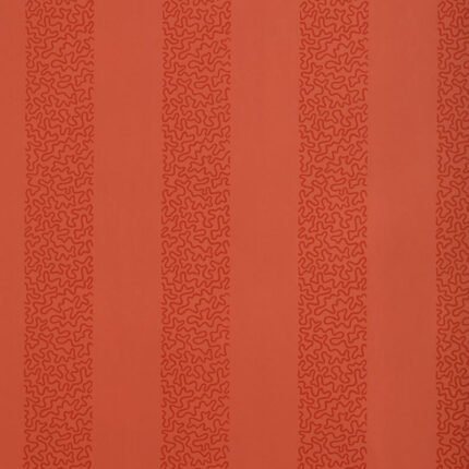 Beekman Stripe CORAL Wallpaper by Schumacher