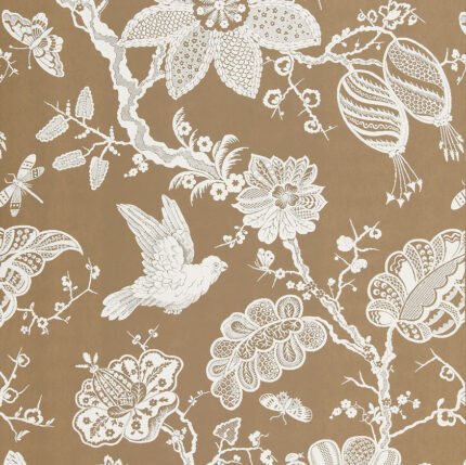 BALI VINE MOCHA Wallcovering by Schumacher
