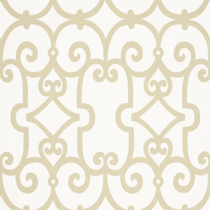 Manor Gate SAND Wallpaper by Schumacher