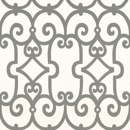Manor Gate CHARCOAL Wallpaper by Schumacher