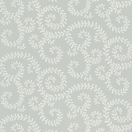 LEAFY SCROLL DOVE Wallpaper by Schumacher