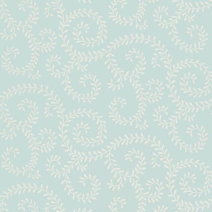 LEAFY SCROLL SKY Wallpaper by Schumacher